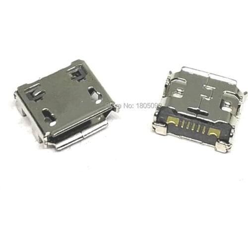 10pcs original Mini micro USB Charging Port Power Jack For Samsung C3322 USB Connector Micro USB Socket DIP4