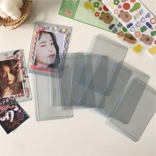 10 pcs Hard Rubber Sleeve Capacity Cards Holder Binders Albums for 64*91mm Cover Book Sleeve Holder Photo Albums