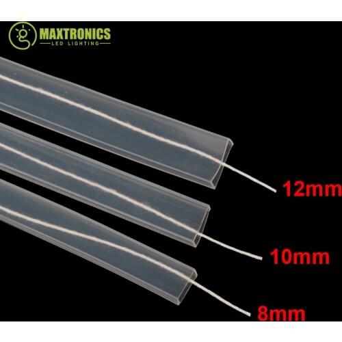 5m/10m length 8mm/10mm/12mm Silicon tube IP67 for SMD 5050 3528 3014 5630 ws2801 ws2811 ws2812b waterproof led strip light