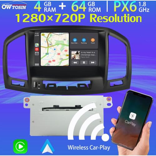 8" IPS 1280*720P Android 10 GPS For Opel Insignia Buick Regal Vauxhall Holden 4+64G 5*USB Auto Carplay DSP Radio TDA7850 WiFi