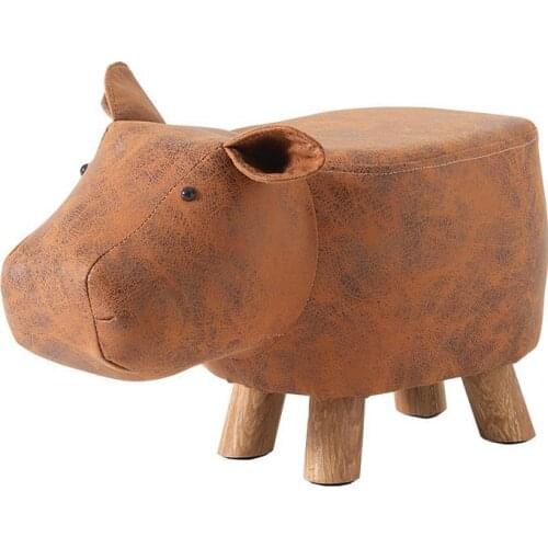 8000 Animal stool children cartoon stool baby change shoes stool creative wear shoes stool solid wood home