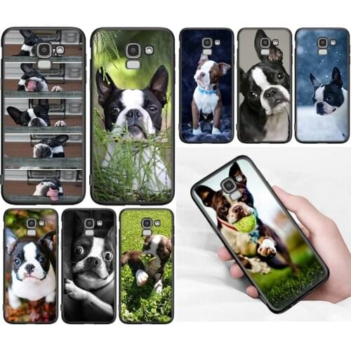 Cute Pet Bulldog Cover For Samsung Galaxy J8 J7 Duo J6 J5 Prime J4 Plus J3 J2 Core 2018 2017 2016 Phone Case