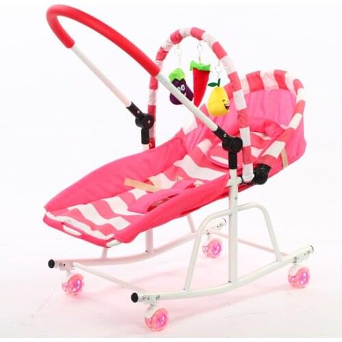 Baby Cradle Disassemble Metal With Light Music Player Cradle Swings For Baby Children Bassinet Rocking Chair For Newborns
