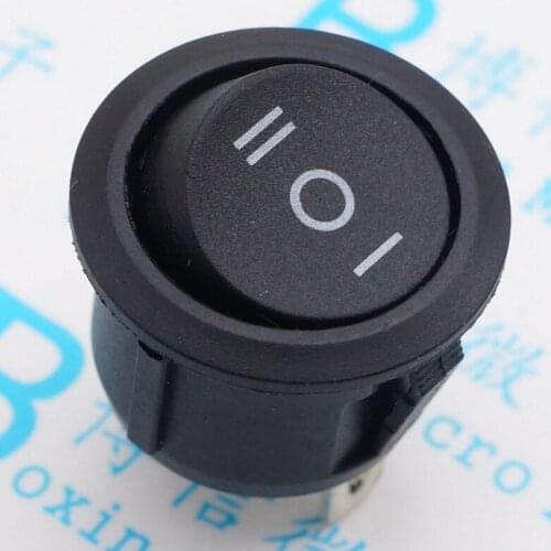KCD1 opening 20 mm - 105 type switch 3 feet and become warped board power switch black circular form
