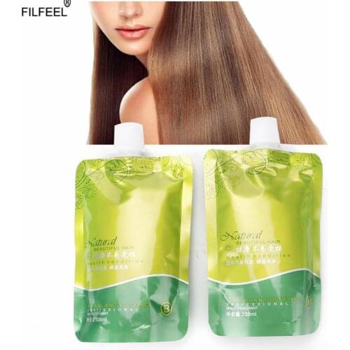 Hair Straightening Cream 2pcs/Set Home Straight Hair Softener Styling Cream Straightening Smoothing Hair Relaxer