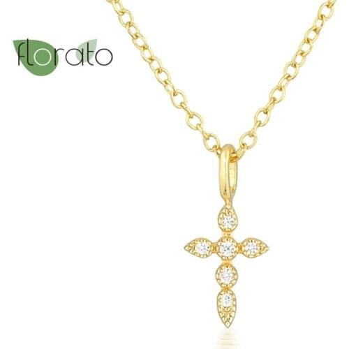 Pendant Necklace 925 Sterling Silver Design Alexander Trendy Pendant Necklace Silver Women Punk Charm Cross Prom Jewelry