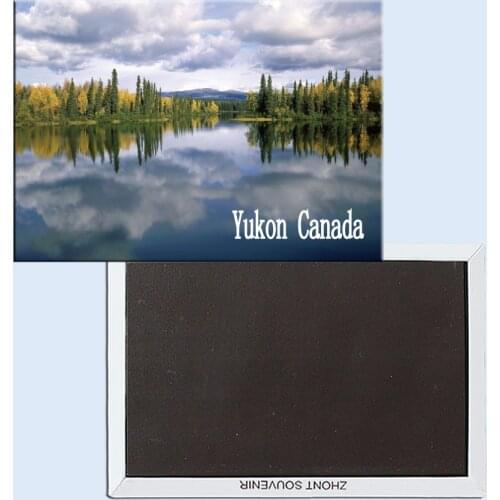 Dragon Lake, Yukon, Canada, Magnetic Refrigerator Affixed With Tourist Souvenirs Home Accessories 24920
