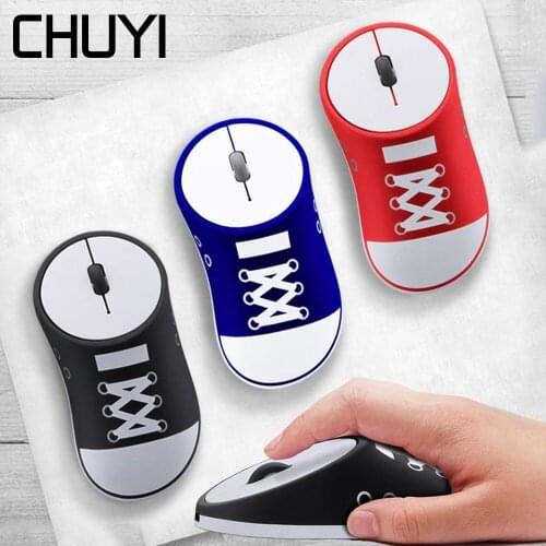 Wireless 2.4Ghz Mouse Rechargeable Optical Usb Ergonomic Computer Accessories Gaming Canvas Shoes Mause Office DPI Home Desktop