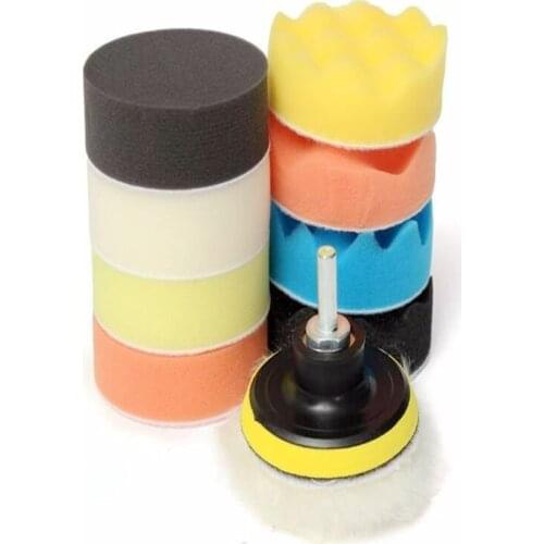 11pcs 3 "sponge Polishing Wax Polishing Pads Kit Set Compound for