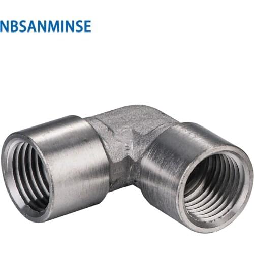 NBSANMINSE 10Pcs/Lot CLF Elbow Fitting 1/8 1/4 3/8 1/2 Transition Pneumatic Air Brass Fitting