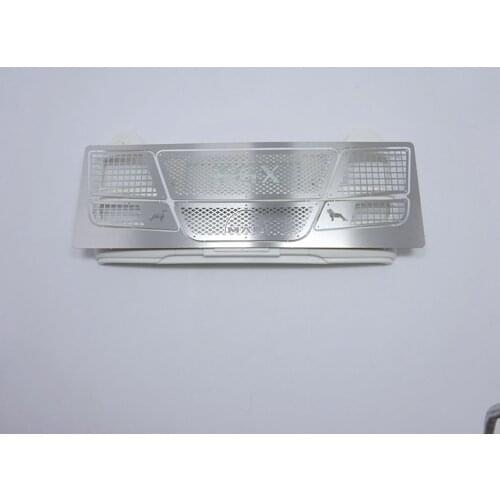 Stainless steel face grille decorative protective mesh for tamiya 1/14th scale rc man tgx 56325 56329 actros