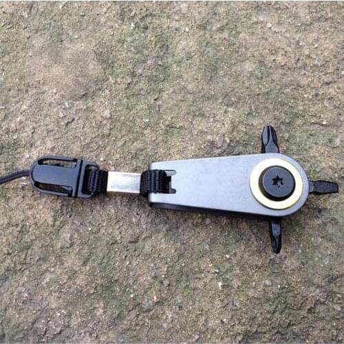 Outdoor camping EDC pocket Tool Stainless Steel Screwdriver Multipurpose mini Keychain Portable small pendant for hiking