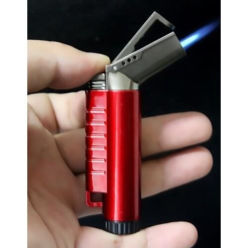 Spray Gun Torch Turbo Jet Lighter Elbow Welding Blue Fire Windproof Gas 1300C Butane Cigarettes Cigar Lighters Gadgets For Men