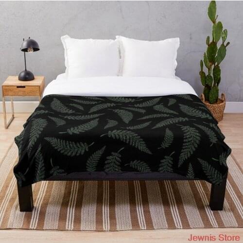Fern Witch Throw Blanket Soft Warm Coral Fleece Plush Throw Blanket Rug Piece Sofa Bed Knee blankets Boys Girls