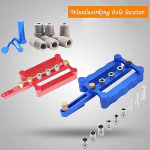 Woodworking hole drilling positioner round wood tenon hole puncher positioner hole opener DIY woodworking tool