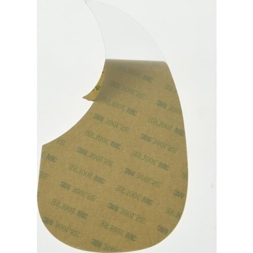 KAISH Teardrop Clear Acoustic Guitar Pickguard Adhesive Scratch Plate Transparent