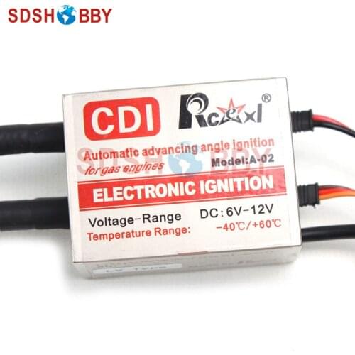 Rcexl LV Type Twin Cylinders CDI Ignition Igniter ME8 1/4-32 120 Degrees 6V-12V A-02 Series for V & Line Type Engines