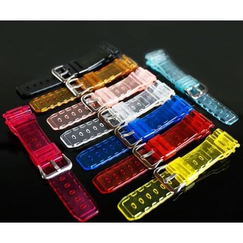 Resin strap mens watch accessories pin buckle for Casio DW-6900MS-1 DW-6900 DW-6600 DW-6930waterproof rubber strap watch band