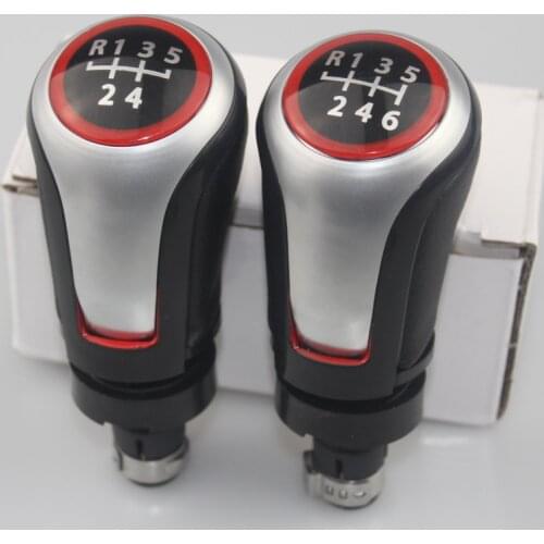 Car gear lever knob leather shift knobs for VWGTI GOLF6/7 BoraJetta