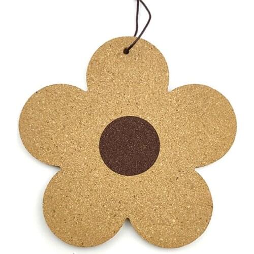 1pc Wooden Flower Shape Coaster Creative Heat Resistant Hot Pot Holder Flower Trivet Mat Water Coaster Cup Accessories