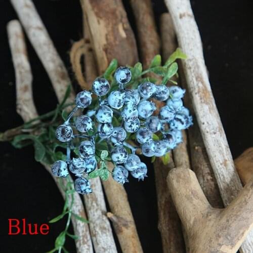 1 Branch Artificial Berry Simulation Fruit DIY Small Fake Plant Wedding Decoration For Home Hotel Party Table Ornaments