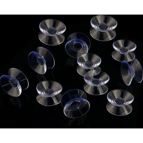 10Pcs Double Sided Suction Cup Aquarium Oxygen Tube Fixed Sucker DIY Soap Holder Accessories 20/30/35/50mm Plastic Suction Cup