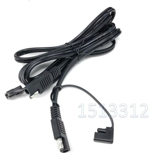 12V Sae to Sae Connector Plug 180CM Quick Disconnect Harness For Motorcycle Automotive Sae Power Extension Cable 18 AWG Dust Cap