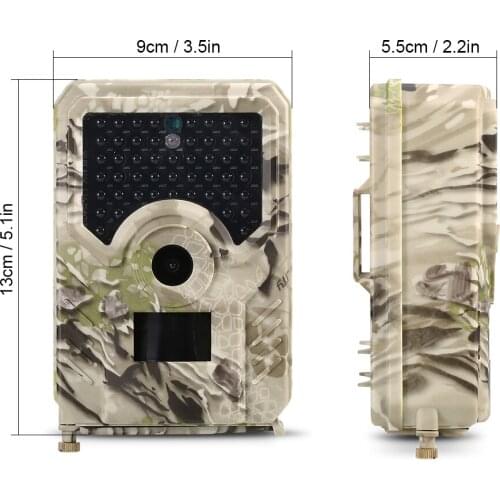 12MP 1080P Trail Camera Hunting Game Camera WIth 32GB MicroSD Card Outdoor Wildlife Scouting Camera PIR Sensor 65ft Infrared