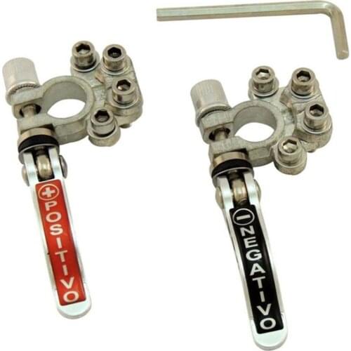 2 PCS 12V 24V Automobile Universal Battery Terminal Wire And Cable Clamp Terminal Quick Disconnect Closing Connector