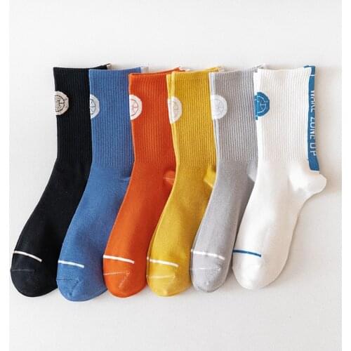 2021 spring and summer trendy mens fashion basketball sports mens and womens socks retro novel and interesting crazy socks