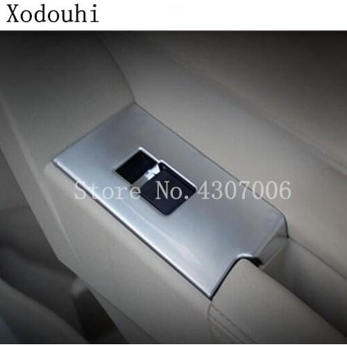 For Toyota Corolla Altis 2017 2018 2019 ABS silver inner door Window glass switch panel trim lift frame armrest handrail 4pcs