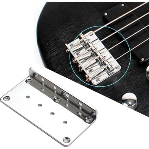4 Strings Guitar Bridge Saddle Tailpiece for Electric Guitar Tremolo Bridge Standard Guitar Accessories Wear-resistant