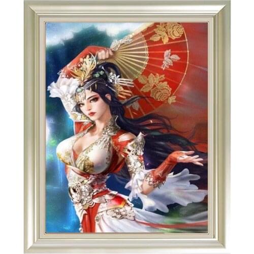 Diamond Embroidery Sale 5D Round Diamond Painting,Oriental beauty,Cross Stitch Square Full Mosaic Needlework Home Decoration