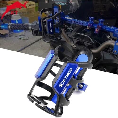 CNC Aluminum Water Bottle Holder For KYMCO Downtown 300/350i CK250T 300i XCITING 250/300/400/400S/500 Motorcycle Accessories