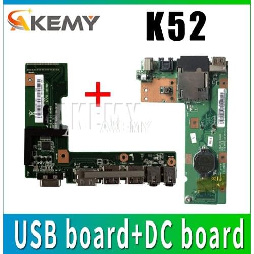 For ASUS K52 K52J K52JR K52JC K52DR X52F K52F X52J DC Power Jack Audio board 60-NXMDC1000 100% Tested Fast Ship