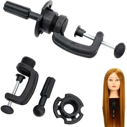 Dropshipping Stand Cosmetology Adjustable Model Mannequin Head Wig Holder Stand Desk Table Clamp SMJ