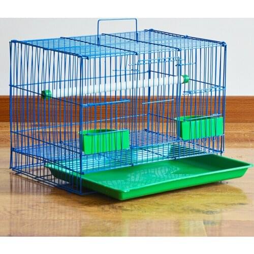 Dual Metal Pigeon Rabbit Bird Cage Portable Handle Wire Small Birds Nest Starling Thrush Parrot Universal Cage Bird Products