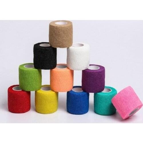 1pcs Ankle Protection Self-adhesive Elastic Bandage First Aid Medical Care Gauze Emergency Muscle Tape First Aid Exercise Tool