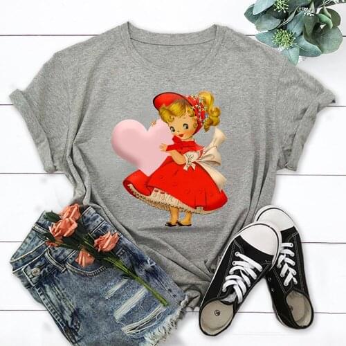 Girl Fashion Summer Tops T Shirt Women Tshirt New Tshirt Graphic Tee Women T-shirt Female Tee Shirt TX8945