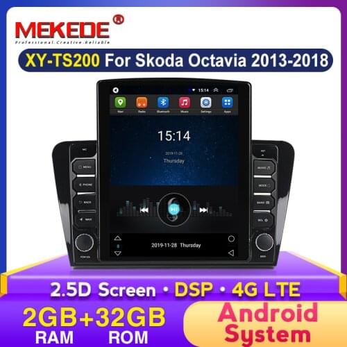 9.7" Tesla 4G LTE 2+32G Android HD 1024X768 Navigation GPS For Skoda Octavia A7 2013-2018 Car Radio video Multimedia Player WIFI