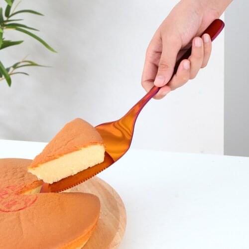 New 11.81'' Stainless Steel Big Cake Shovel Knife Tri Serrated Edge Knife Spatula For Pie/Pizza/Cheese/Pastry Server Cake TooL