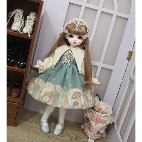 Doll Clothes 1/6 1/4 Doll Dress Noble Princess Dress for 1/6 1/4 BJD SD Doll Blyth Doll Accessories BJD Dress 1/4