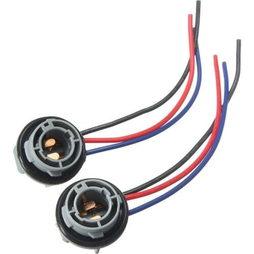 2pcs/lot 1157 bulb socket bay15D Lamp Holder P21/5W Adapter Base Connector For Brake Light Plastic Car Accessories