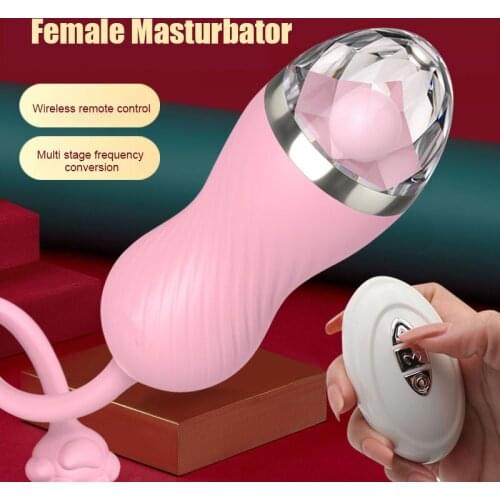 Hot Female Masturbation Device Vibrating Egg Induction Resonance Portable Vibration Mute Massage Stick Adult Toys