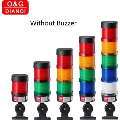 Safety Stack Lamp Industrial 5layer Stack Light LED Signal Tower Caution Light Foldable Warning Light Tower 12V 24V 110V 220V