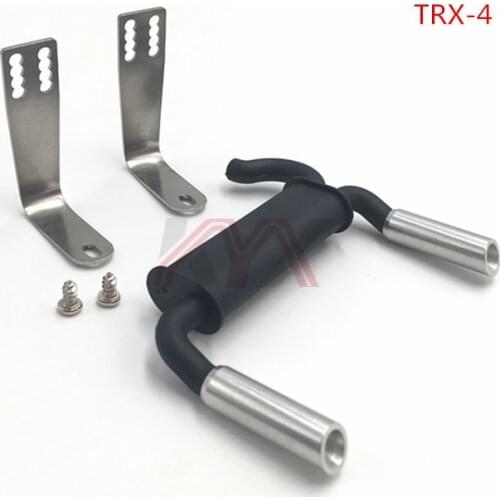 Rc Car Tail Throat Exhaust Pipe Vent Tail Pipes For 1/10 Rc Crawler Car Traxxas TRX-4 Trx4 Axial Scx10 90046 90047 SCX10II