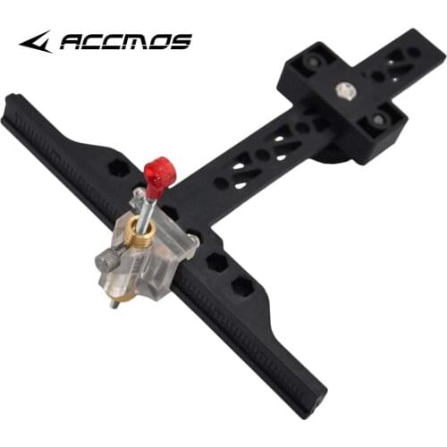 Recurve Bow Sight with ABS Material Hunting Target Shooting Archery Chasse Bow Sight Accessories, Height 16cm Length 15cm