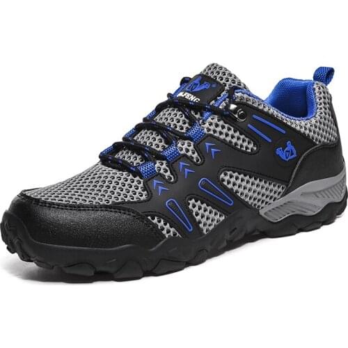 Mesh Casual Shoes 2021 New Man Trekking Fishing Shoes Men Breathable Sneaker Camping Shoes Outdoor Hiking shoes