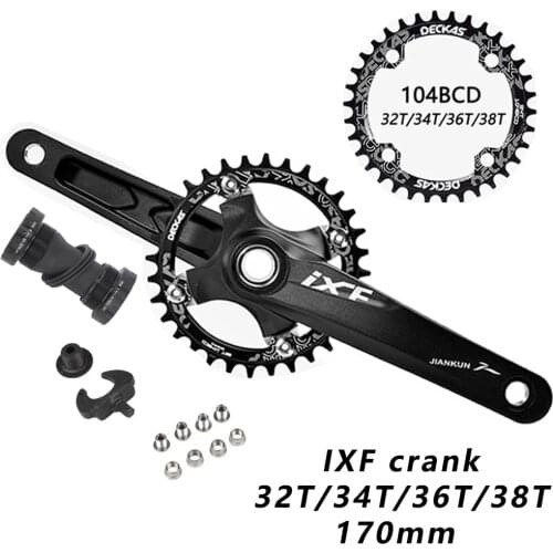 NEW MTB Crankset parts170mm Crank 1X System Chainwheel Single Chainring Narrow Wide 104 BCD For 1*11 1*10 Mountain Bike Bicycle