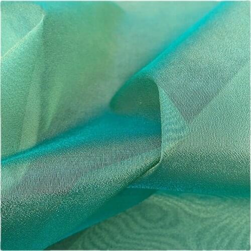 Width 59" Solid Color Hard Feel Fashion Simple Organza Fabric By The Half Yard For Shirt Dress Material